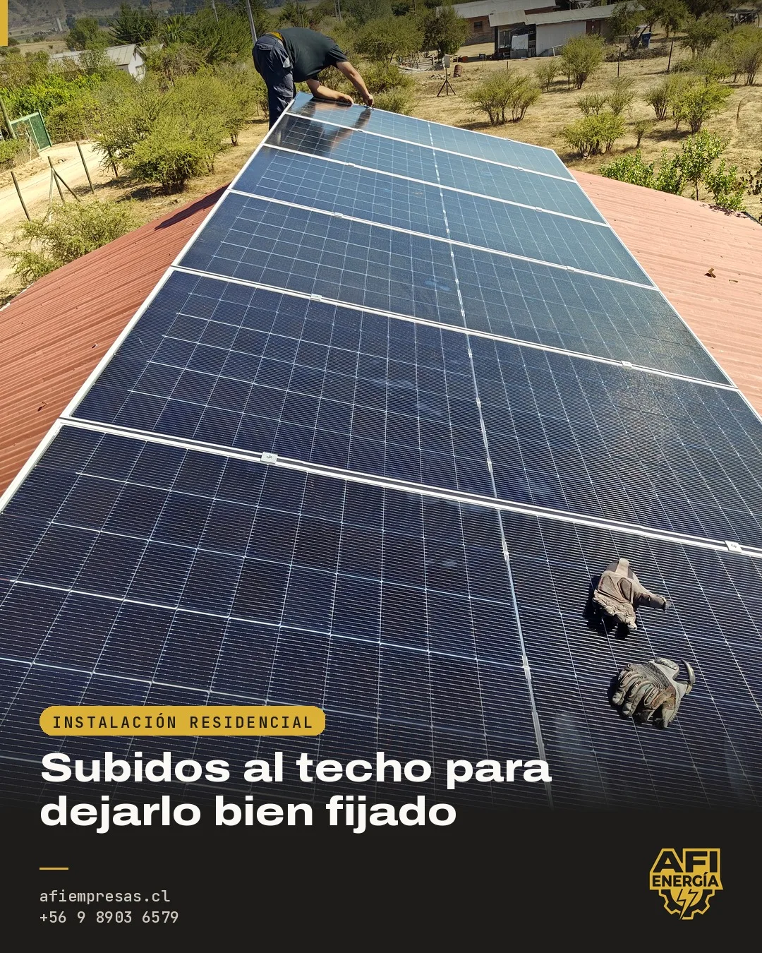 Proyecto: Sistema híbrido residencial en Puangue, Melipilla